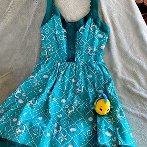Disney Little Mermaid Ariel dress & flounder wishable